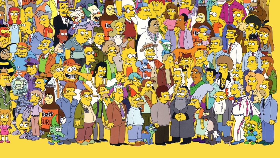 Simpsons character poster, bottom right