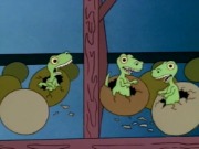 Simpsons floorboards: Lizards hatching