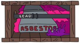 Under the Simpsons floorboards: lead piping, asbestos and a dead mouse