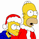 Homer and Bart at Christmas