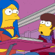 Homer sees Marge for the first time