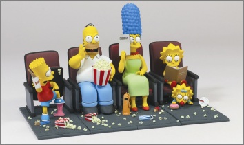 The Simpsons Movie - the family in the cinema